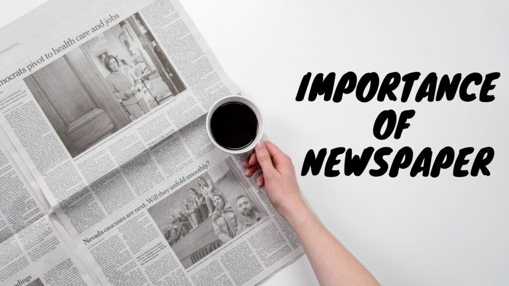 importance of newspaper essay points